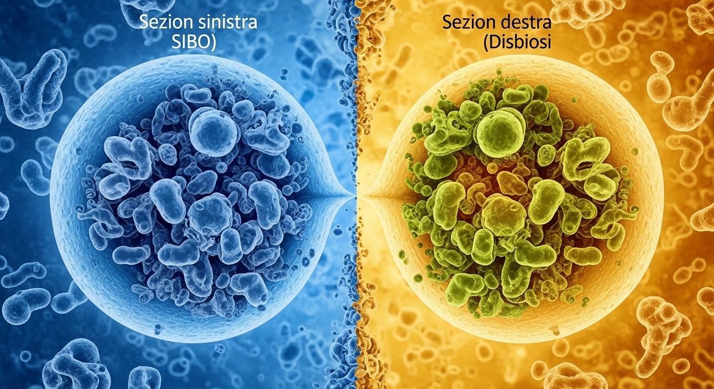 SIBO vs Disbiosi: Distinguerle per Curarsi Meglio