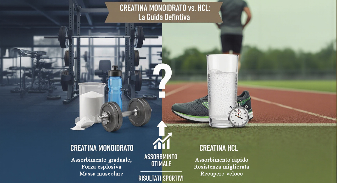 Creatina Monoidrato vs. HCL: La Guida Definitiva per un Assorbimento Ottimale e Risultati Sportivi