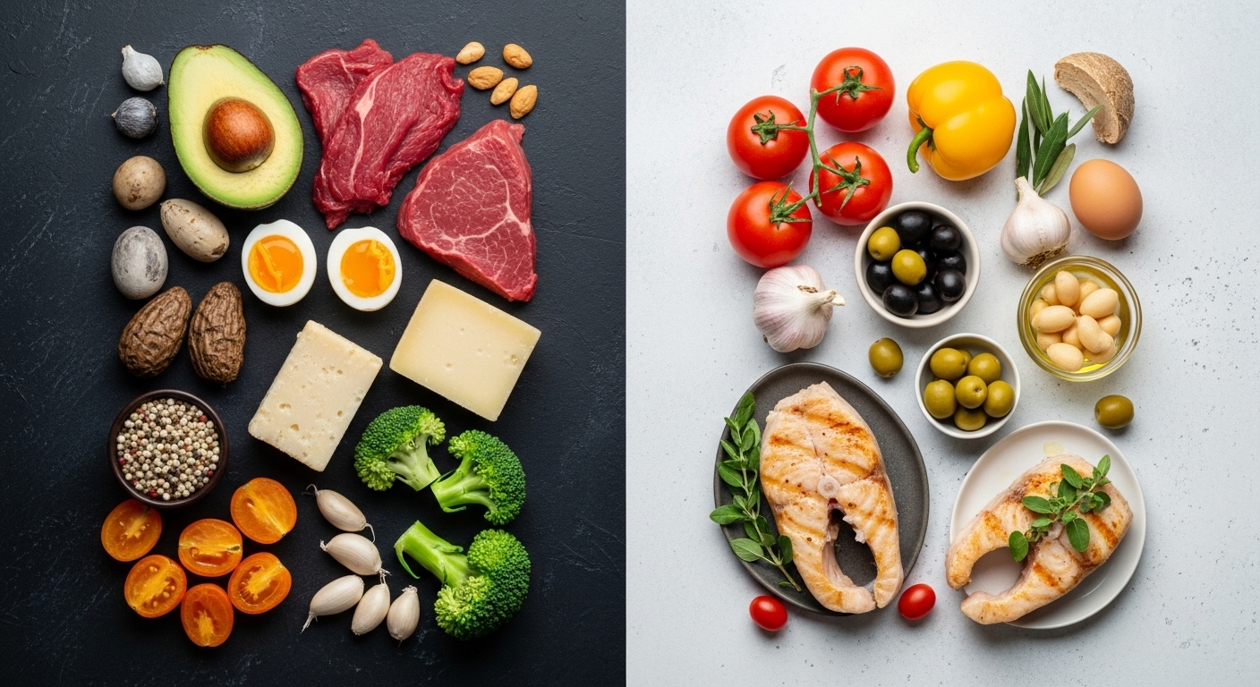 Dieta Chetogenica vs Dieta Mediterranea: Quale Scegliere per un Benessere Duraturo e una Gestione del Peso Sostenibile?