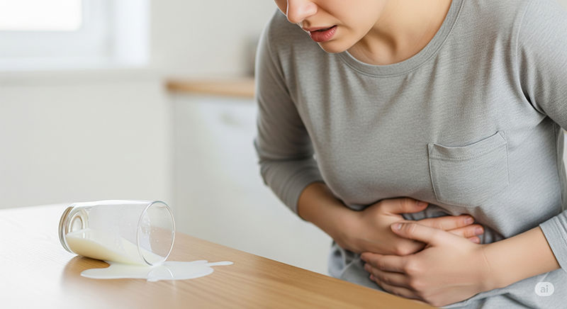 Gonfiori dopo il latte? Potrebbe essere intolleranza al lattosio!