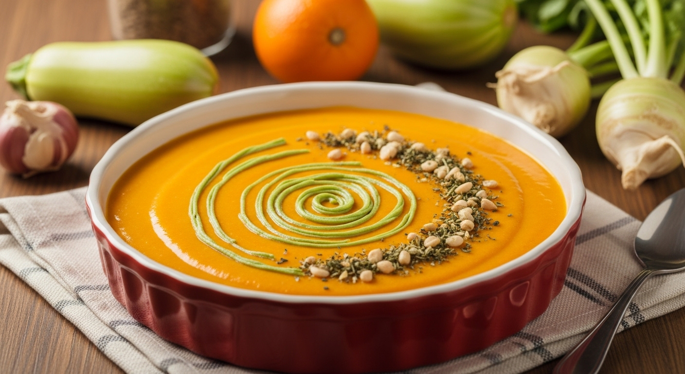 Vellutata di zucca e zenzero: calda coccola ipocalorica
