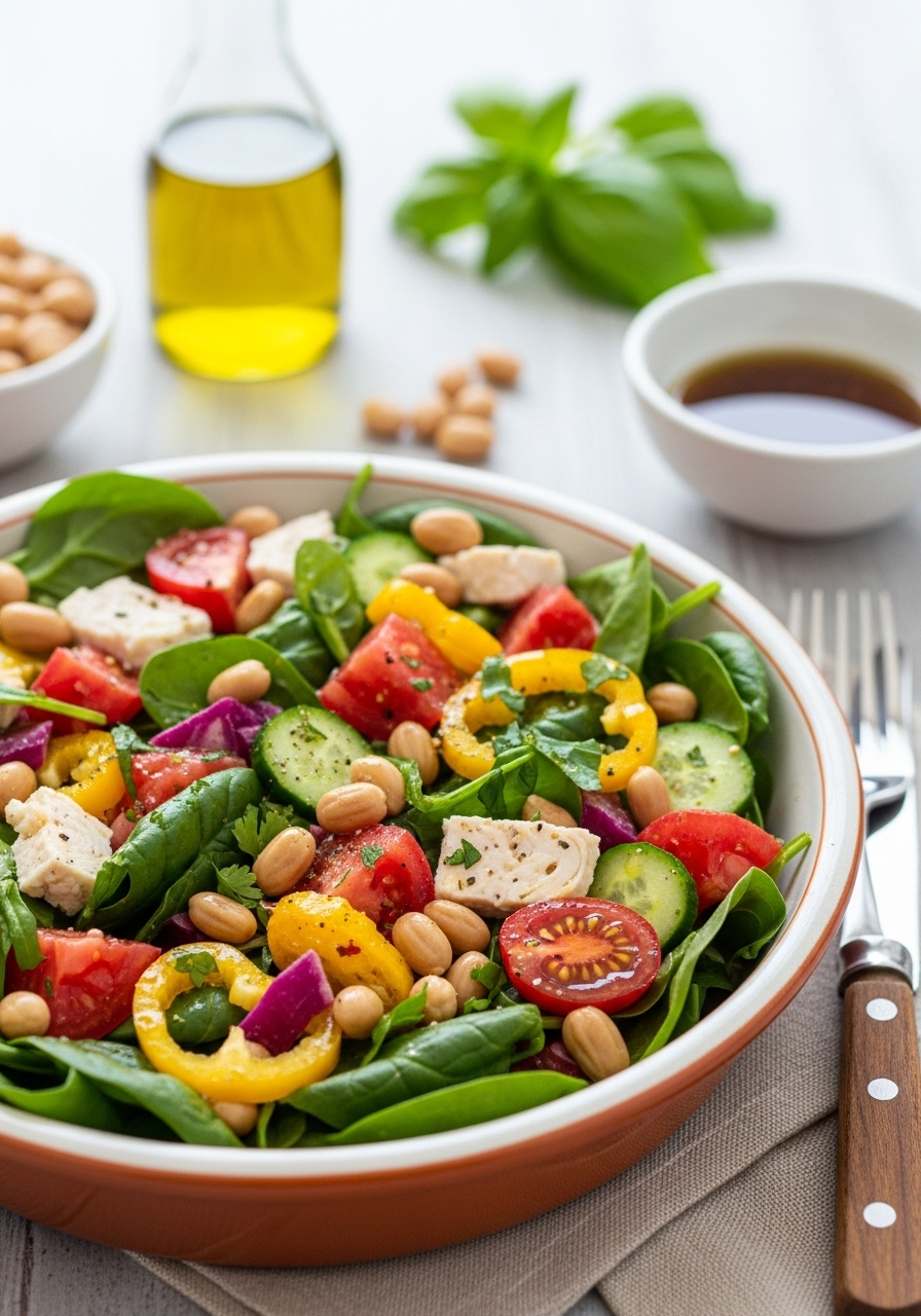 Insalata Proteica Ceci & Verdure: Pranzo Veloce e Saziante