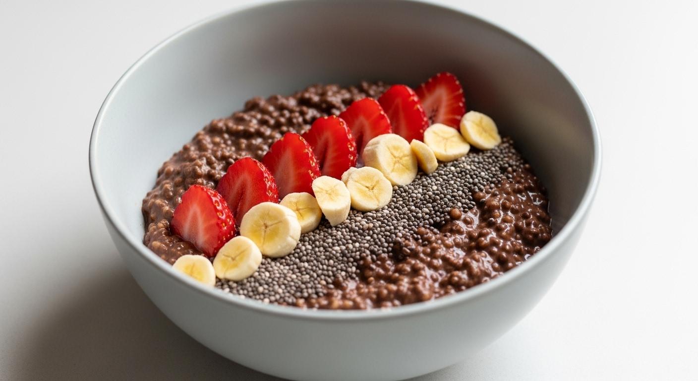 Choco-Chia Porridge: Fibre e Proteine per Sportivi