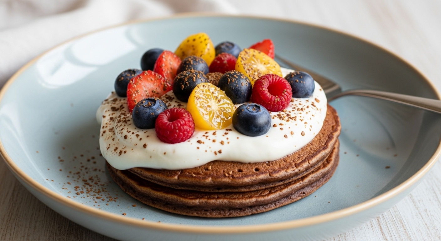 Pancake Cacao Veloce Fit: Colazione Energetica e Leggera