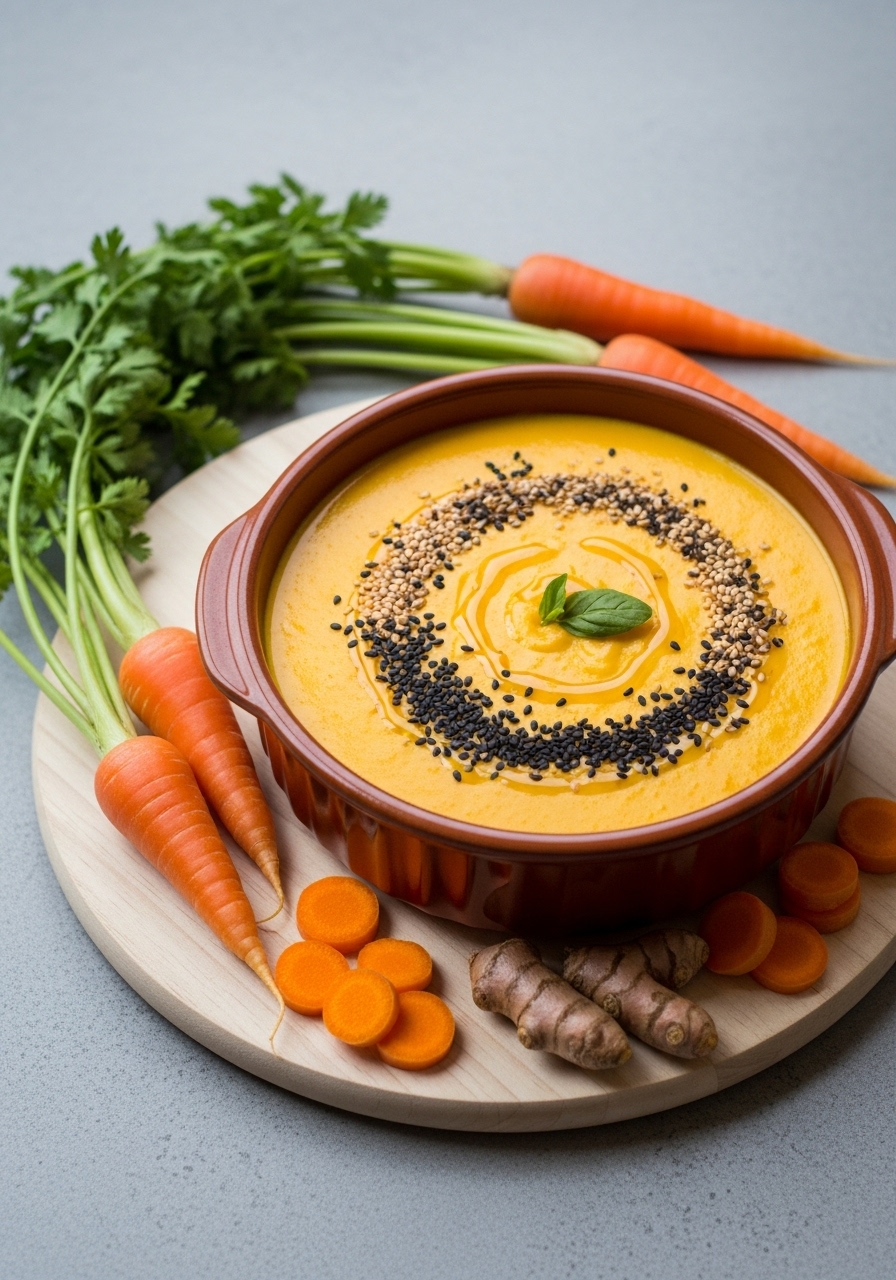Vellutata Dorata Antiossidante: Carote e Curcuma