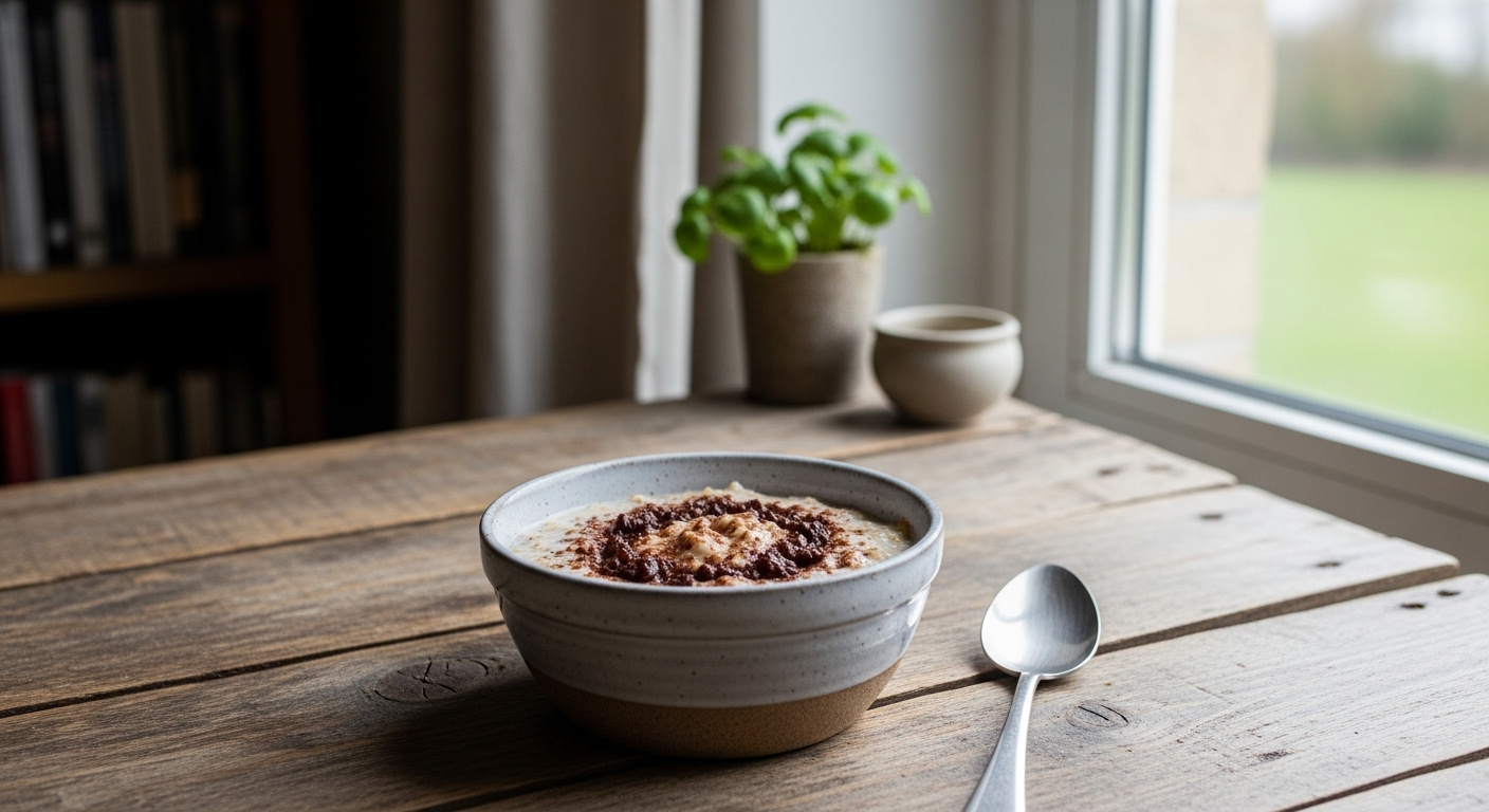 Porridge di Avena e Semi di Chia al Cacao Amaro
