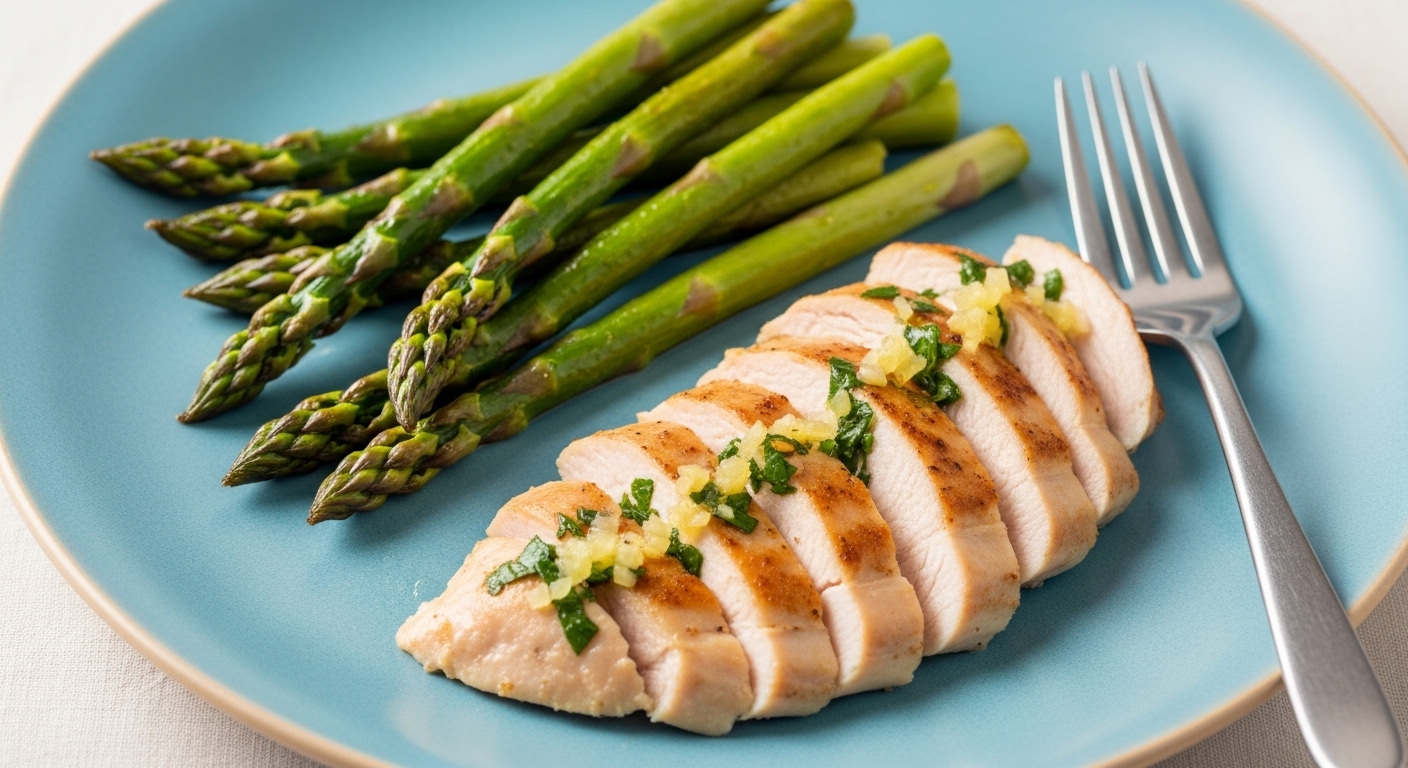Piatto Detox: Pollo al Limone con Asparagi Croccanti