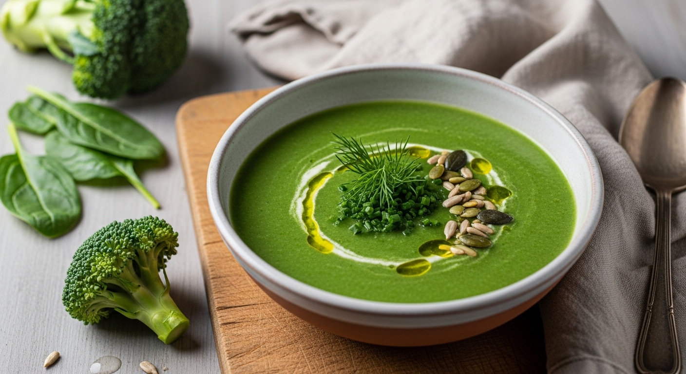 Crema Verde Energetica: Broccoli e Spinaci