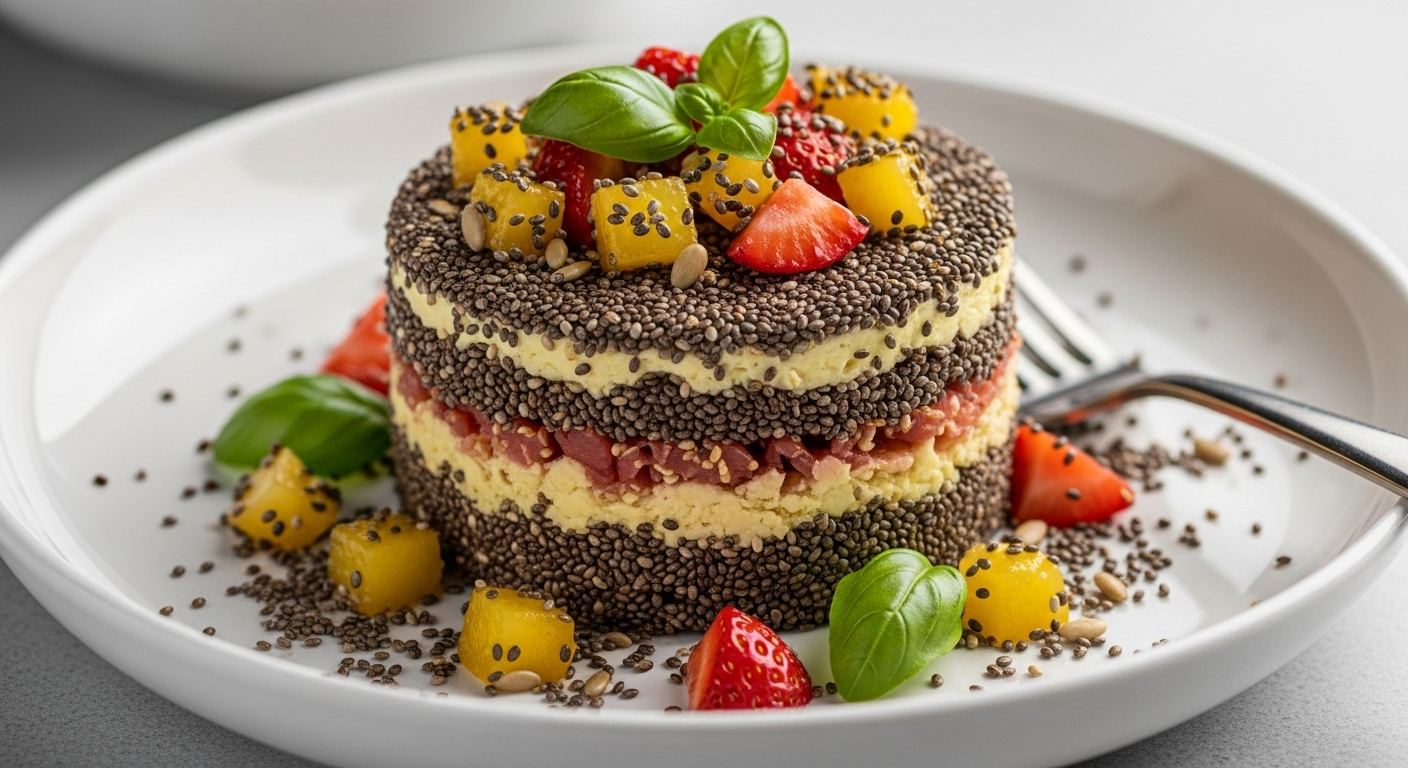 Budino Proteico di Chia e Frutti: Lattosio-Free