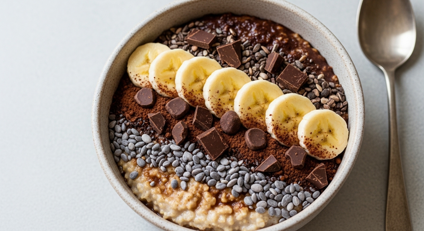 Porridge Fit: Cacao Amaro, Banana e Proteine