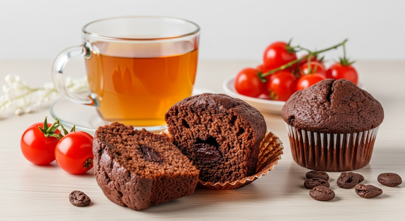 Muffin al Cioccolato Fondente Semplice e Fit