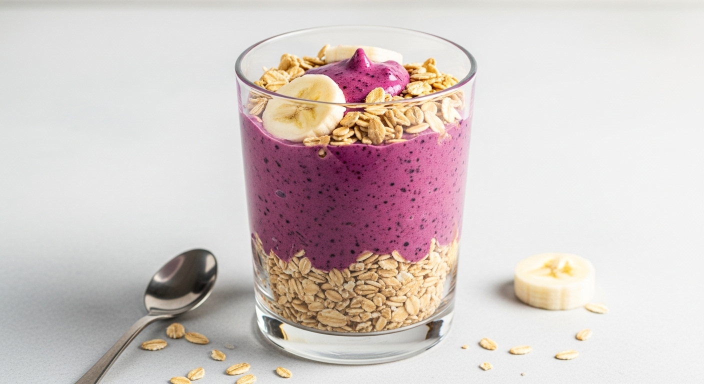 Smoothie Energia Mattutina: Fiocchi d'Avena, Frutta e Noci