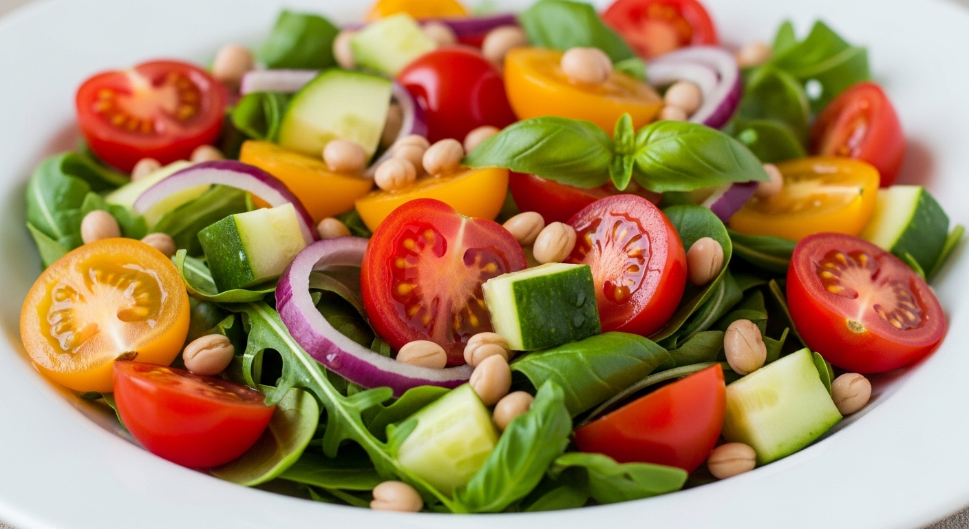 Insalata di Ceci e Verdure Croccanti
