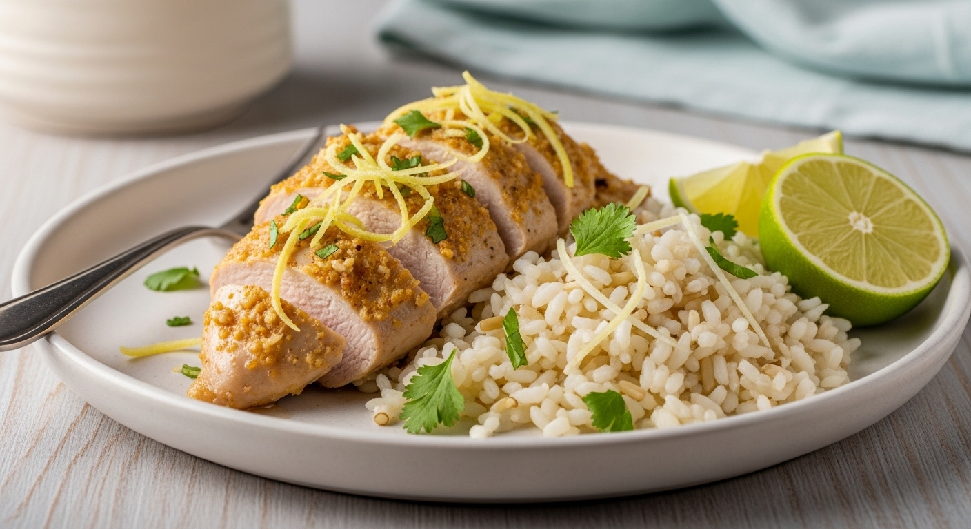 Petto di Pollo al Limone e Zenzero, Riso Basmati Nickel Free