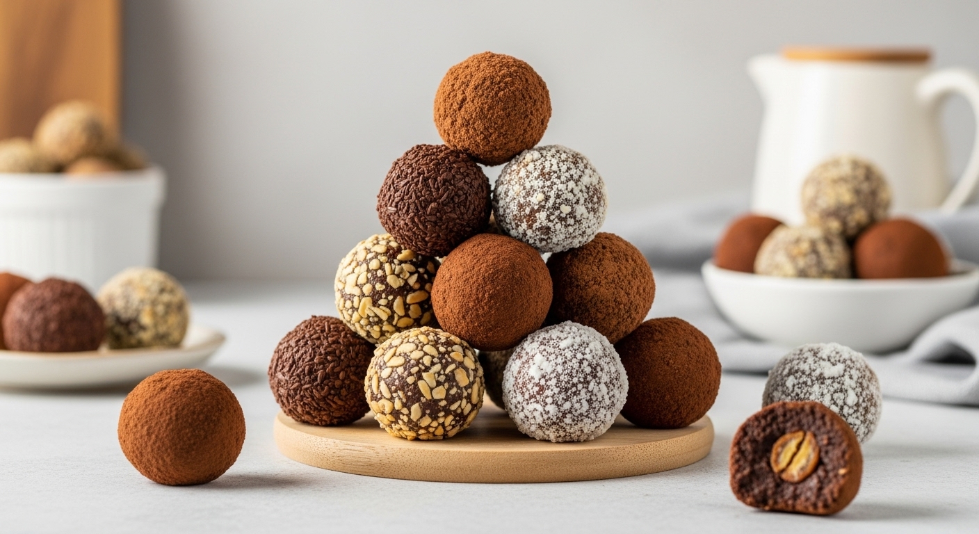 Energy Balls Datteri, Cacao e Mandorle Senza Cottura